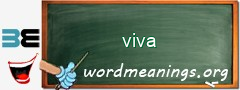 WordMeaning blackboard for viva